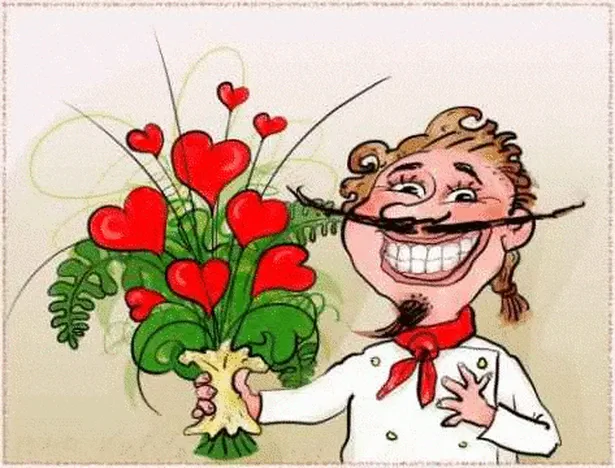 Смешная открытка с днем святого Валентина