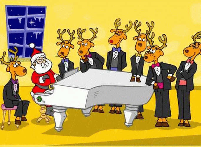 Олений рождественский хор