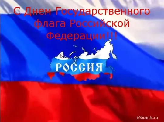 Прикольная открытка с днем флага России