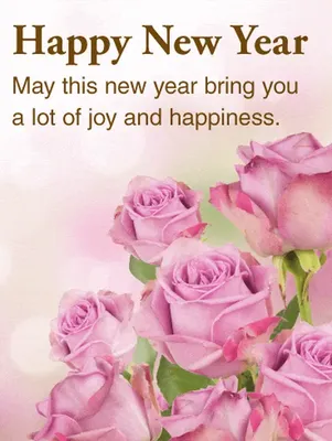 Розовые открытка с новым годом