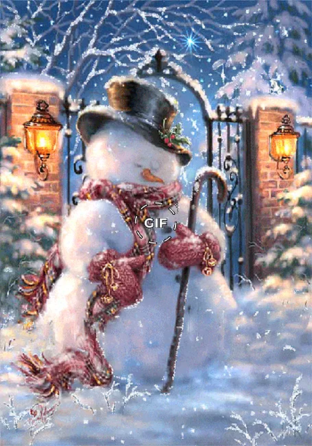 Снеговик на страже Нового Года