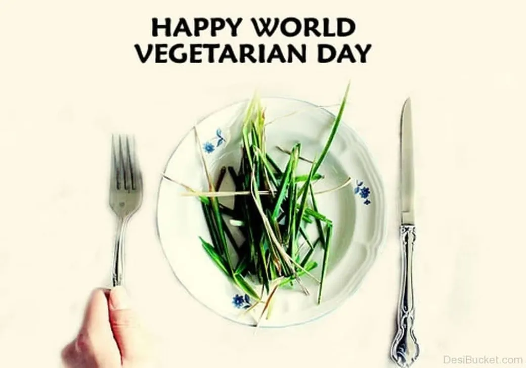 Поздравляем с днем вегетарианства, открытка