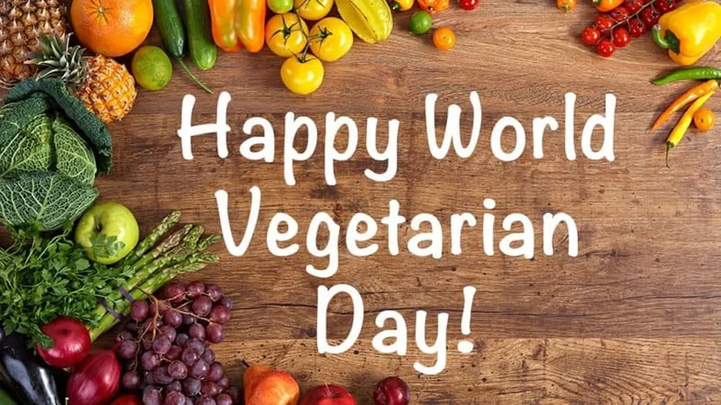 Яркая открытка с днем вегетарианства
