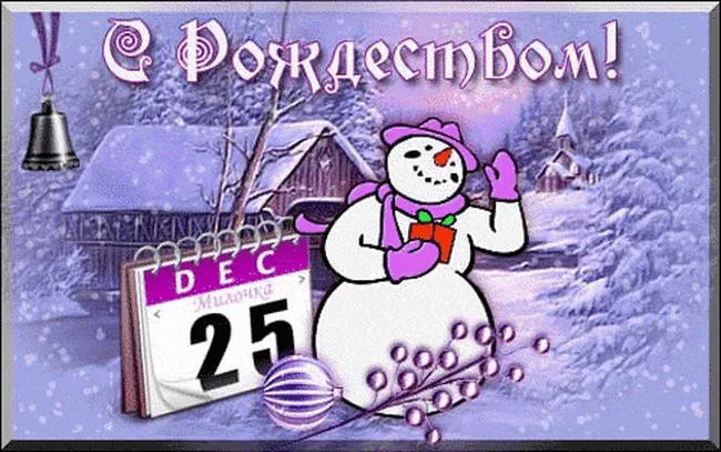 Снеговик в фиолетовом..