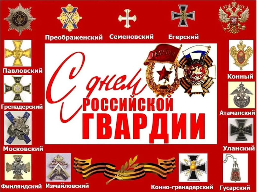 Поздравить с днем Российской гвардии (РосГвардии) открыткой